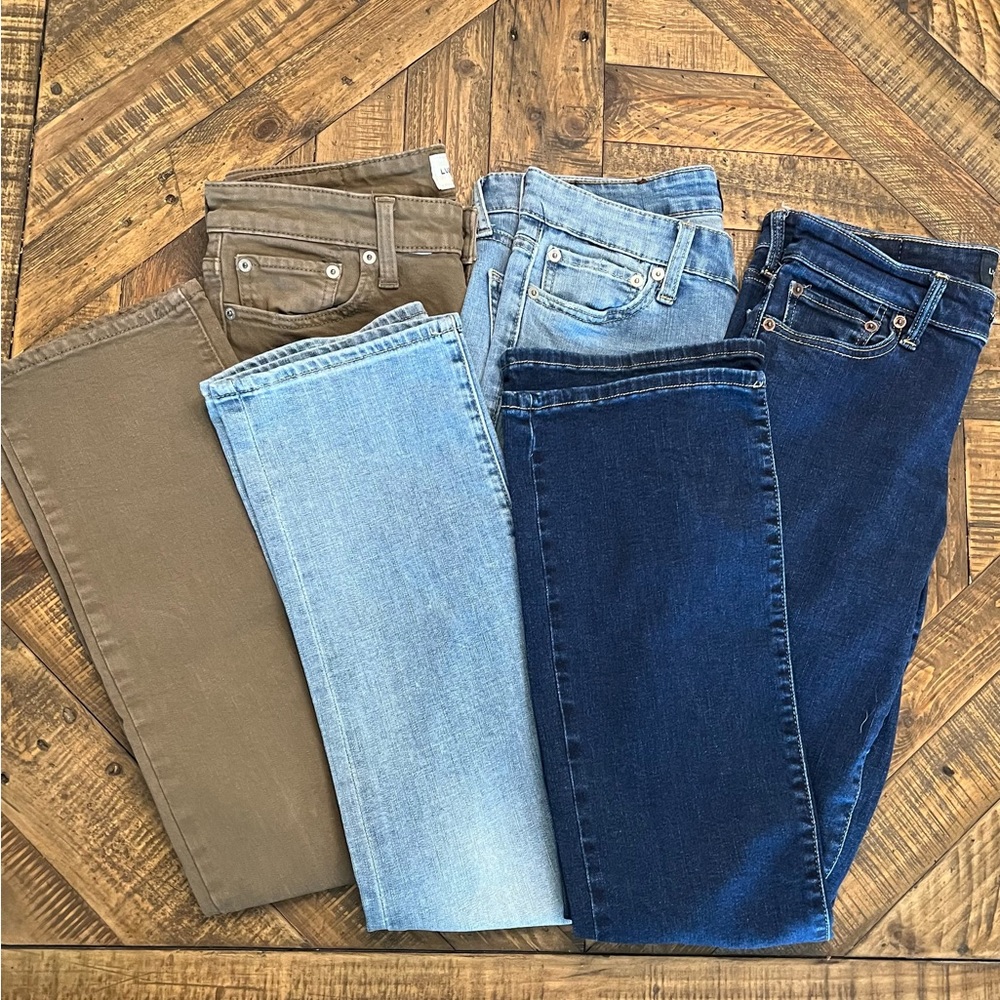 Denim Bundle - 3 Pair Lucky Brand Jeans Size 4 (27 Waist)